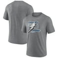 thumbnail image 1 of Men's  Heather Gray Tampa Bay Lightning Wraparound Tri-Blend T-Shirt, 1 of 3