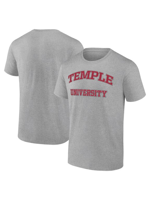 Men's Heather Gray Temple Owls Campus T-Shirt