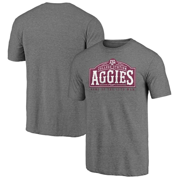 Men's Heather Gray Texas A&M Aggies Handbook Tri-Blend T-Shirt