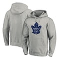 thumbnail image 1 of Men's Heather Gray Toronto Maple Leafs Primary Team Logo Fleece Fitted Pullover Hoodie, 1 of 3