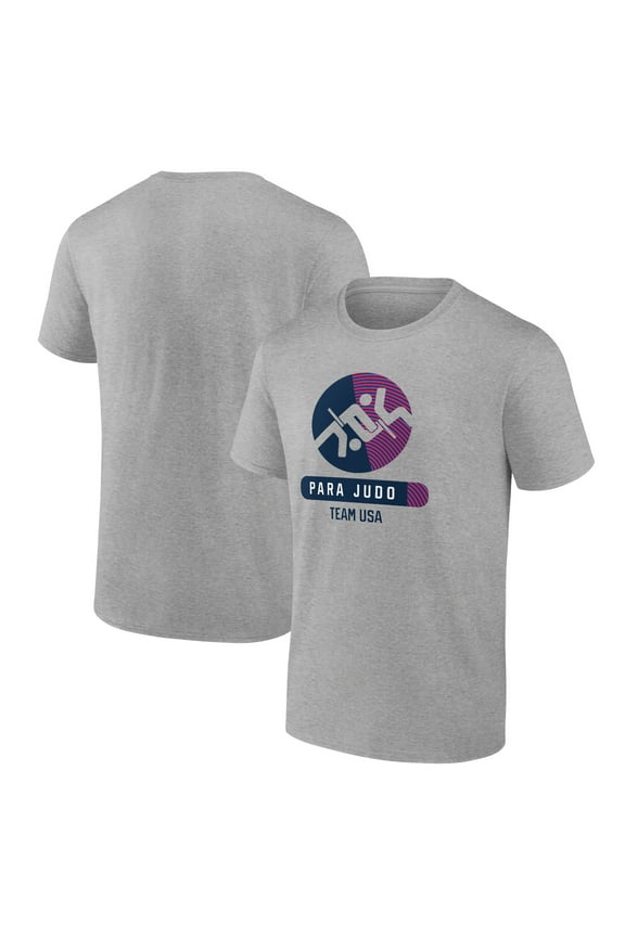 Men's Heather Gray US Paralympic Judo Radiating Victory T-Shirt