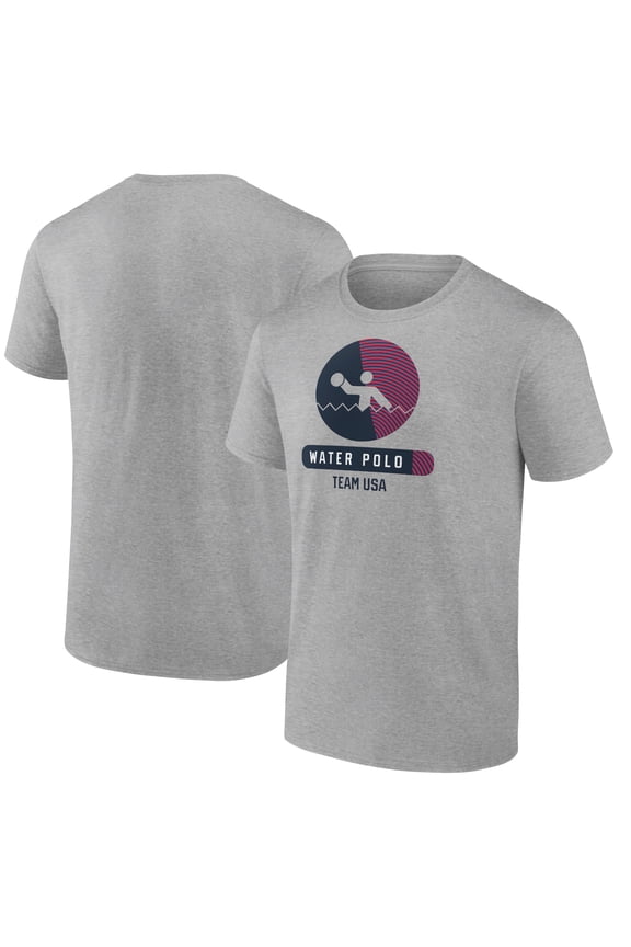 Men's Heather Gray USA Water Polo Radiating Victory T-Shirt
