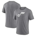 thumbnail image 1 of Men's  Heather Gray Utah Jazz Distressed Tri-Blend T-Shirt, 1 of 3