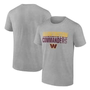 Mens Heather Gray Washington Commanders Team Fade Out T-Shirt
