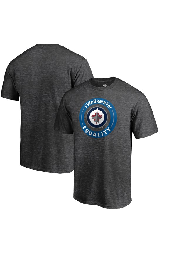 Men's Heather Gray Winnipeg Jets #WeSkateFor T-Shirt