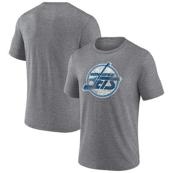 Men's Heather Gray Winnipeg Jets Wraparound Tri-Blend T-Shirt