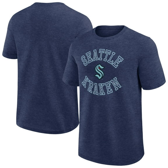 Men's Logo Athletic Heather Navy Seattle Kraken Success T-Shirt
