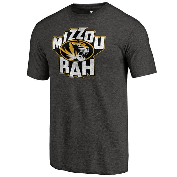 Men's Heathered Black Missouri Tigers Hometown Collection Tri-Blend T-Shirt