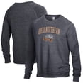 thumbnail image 1 of Men's Heathered Black Ohio Northern Polar Bears The Champ Tri-Blend Pullover Sweatshirt, 1 of 3
