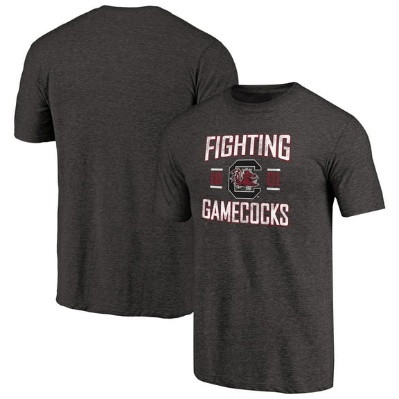 Men's Heathered Black South Carolina Gamecocks Hometown Collection Tri-Blend T-Shirt