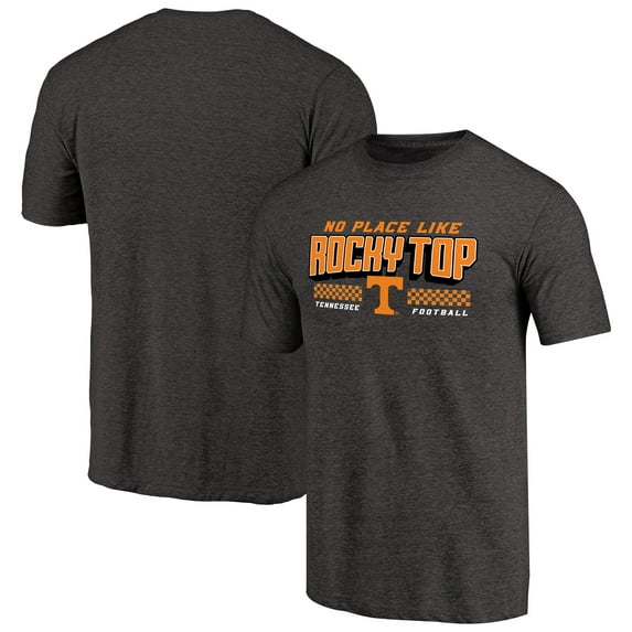 Men's Heathered Black Tennessee Volunteers Hometown Collection No Place Like Tri-Blend T-Shirt
