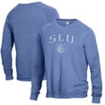 thumbnail image 1 of Men's Heathered Blue Saint Louis Billikens The Champ Tri-Blend Pullover Sweatshirt, 1 of 3