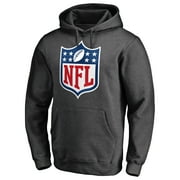 Mens Heathered Charcoal NFL Shield Primary Logo Pullover Hoodie