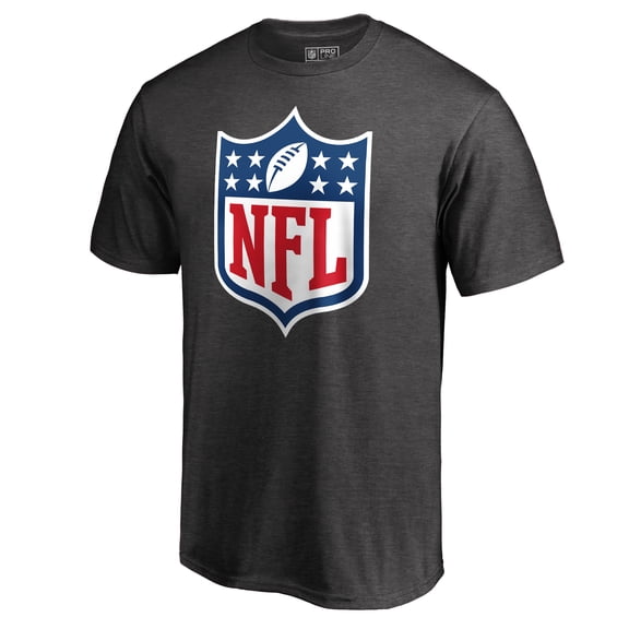 Men's Heathered Charcoal NFL Shield Primary Logo T-Shirt