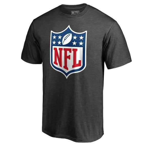 Men's Heathered Charcoal NFL Shield Primary Logo T-Shirt