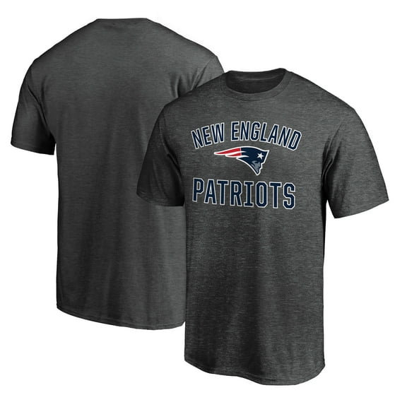 Men's Fanatics Heather Charcoal New England Patriots Victory Arch T-Shirt