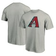 thumbnail image 1 of Men's Fanatics Heather Gray Arizona Diamondbacks Official Logo T-Shirt, 1 of 3