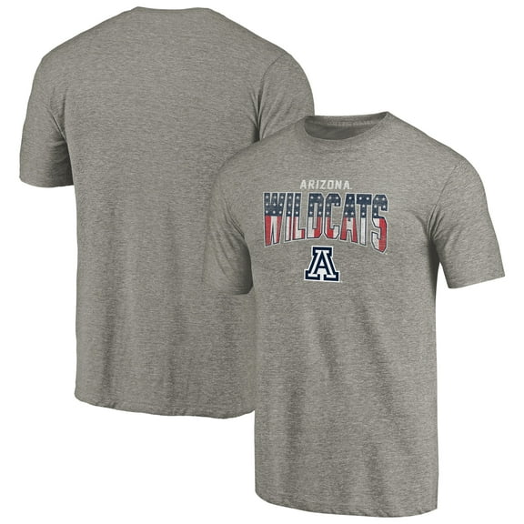 Men's Heathered Gray Arizona Wildcats Freedom Tri-Blend T-Shirt