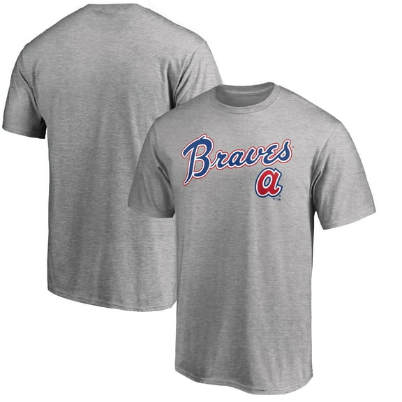 Men's Heathered Gray Atlanta Braves Cooperstown Wahconah T-Shirt