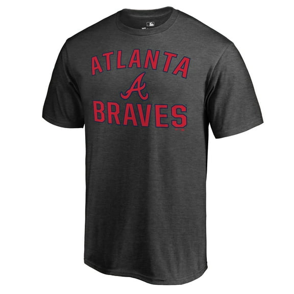 Men's Heathered Gray Atlanta Braves Core Basics Victory Arch T-Shirt