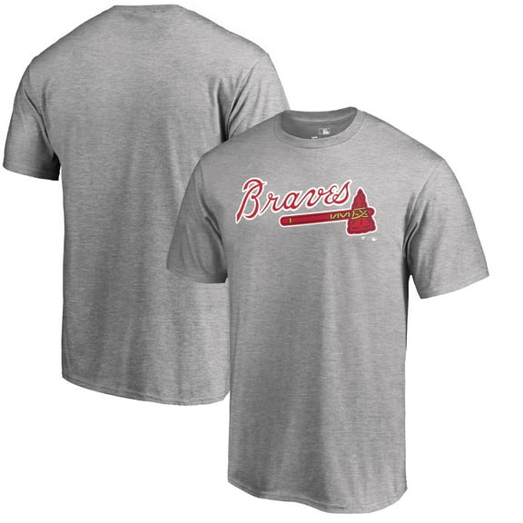 Men's Heathered Gray Atlanta Braves Team Wordmark T-Shirt