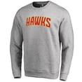 thumbnail image 1 of Men's Heathered Gray Atlanta Hawks Wordmark Pullover Sweatshirt, 1 of 2