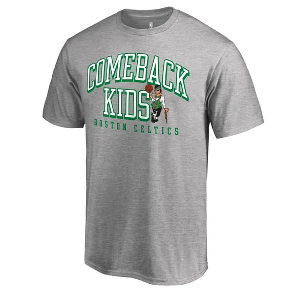 Men's Heathered Gray Boston Celtics Comeback Kids T-Shirt