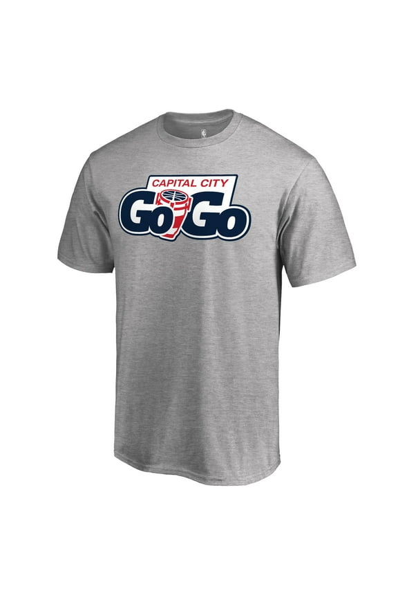 Men's Heathered Gray Capital City Go-Go Primary Logo T-Shirt