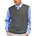 thumbnail image 1 of Men's Heathered Gray Cent. Michigan Chippewas Milano Knit Sweater Vest, 1 of 1