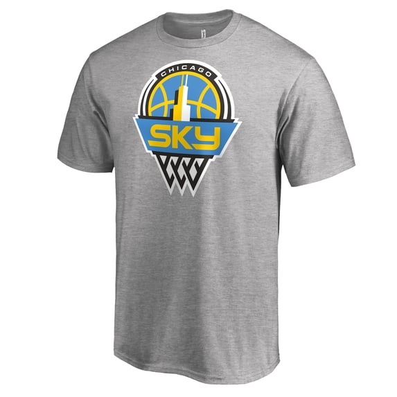 Men's Heathered Gray Chicago Sky Primary Logo T-Shirt