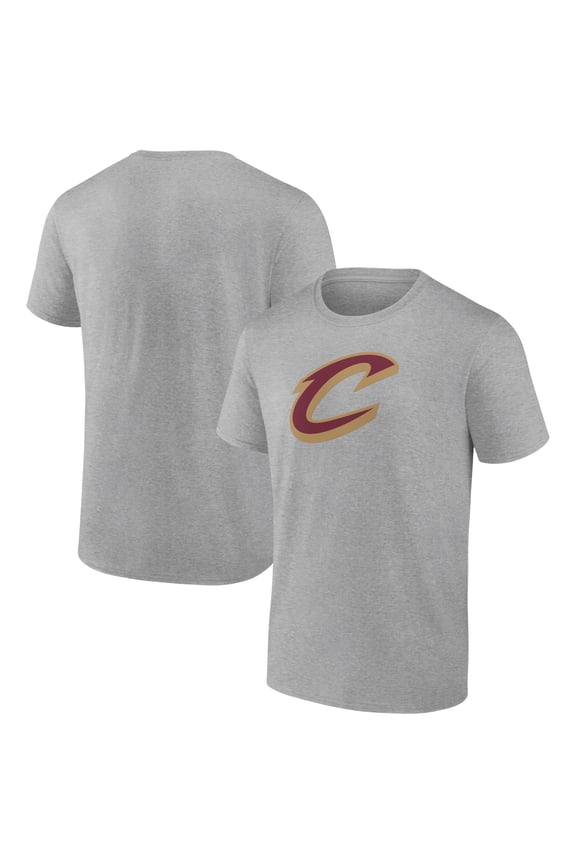 Men's Heathered Gray Cleveland Cavaliers Team Primary Logo T-Shirt