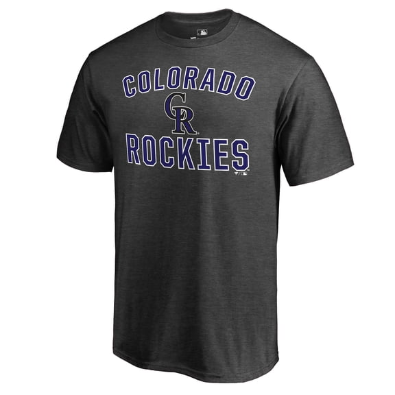 Men's Heathered Gray Colorado Rockies Core Basics Victory Arch T-Shirt