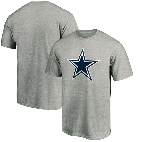 Men's Fanatics Heather Gray Dallas Cowboys Primary Logo T-Shirt