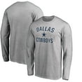 thumbnail image 1 of Men's Heathered Gray Dallas Cowboys Victory Arch Long Sleeve T-Shirt, 1 of 3