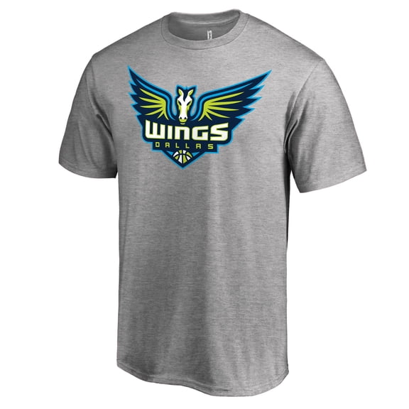 Men's Heathered Gray Dallas Wings Primary Logo T-Shirt
