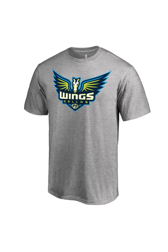 Men's Heathered Gray Dallas Wings Primary Logo T-Shirt