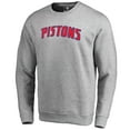 thumbnail image 1 of Men's Heathered Gray Detroit Pistons Wordmark Pullover Sweatshirt, 1 of 2