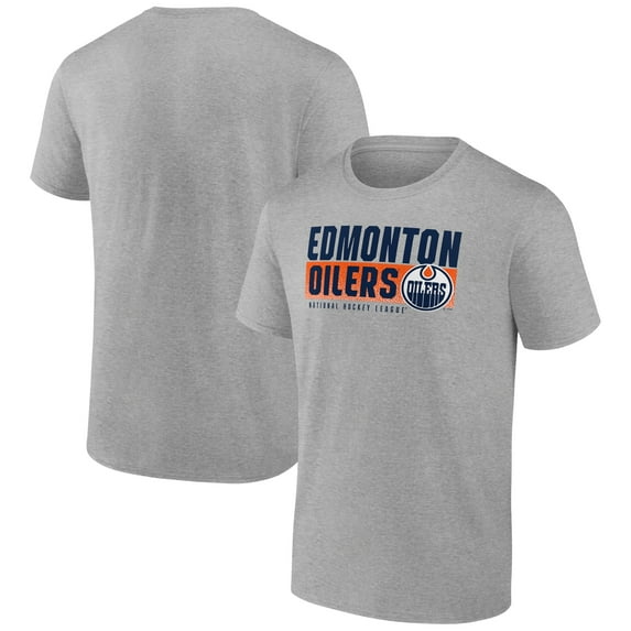 Men's Heathered Gray Edmonton Oilers Jet Speed T-Shirt