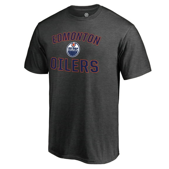 Men's Heathered Gray Edmonton Oilers Victory Arch T-Shirt