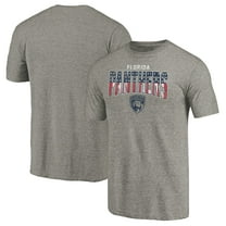 Men's Heathered Gray Florida Panthers Freedom Tri-Blend T-Shirt