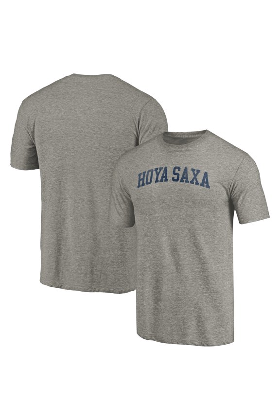 Men's Heathered Gray Georgetown Hoyas Arched Battle Cry Tri-Blend T-Shirt
