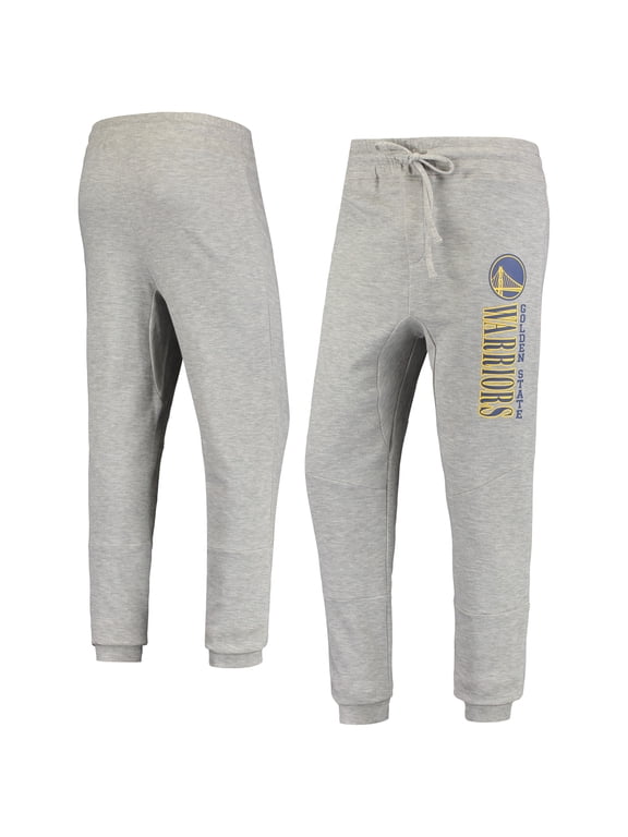 Men's Heathered Gray Golden State Warriors Curb Cuffed Tri-Blend Pants