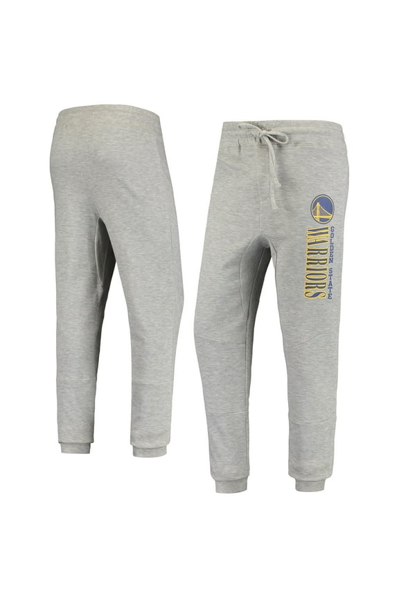 Men's Heathered Gray Golden State Warriors Curb Cuffed Tri-Blend Pants