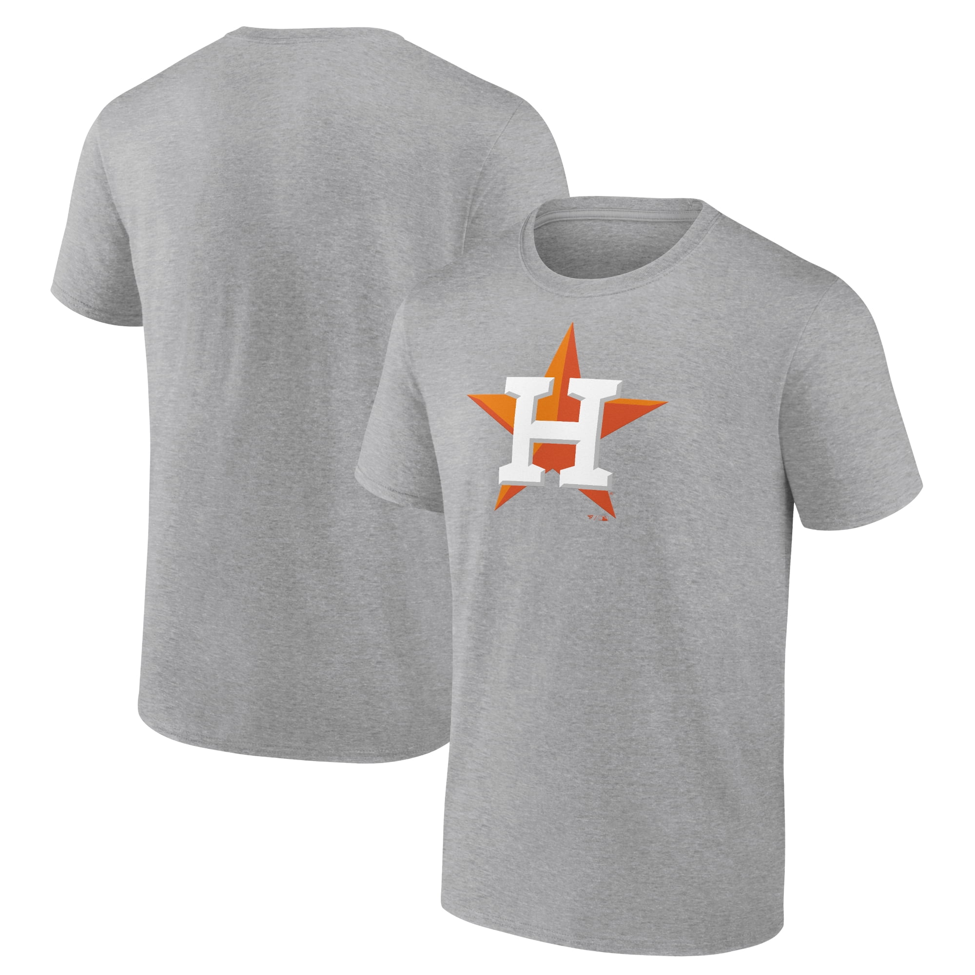 MLB Men's Fanatics Heather Gray Houston Astros Official Logo T-Shirt