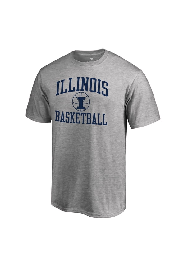 Men's Heathered Gray Illinois Fighting Illini In Bounds T-Shirt