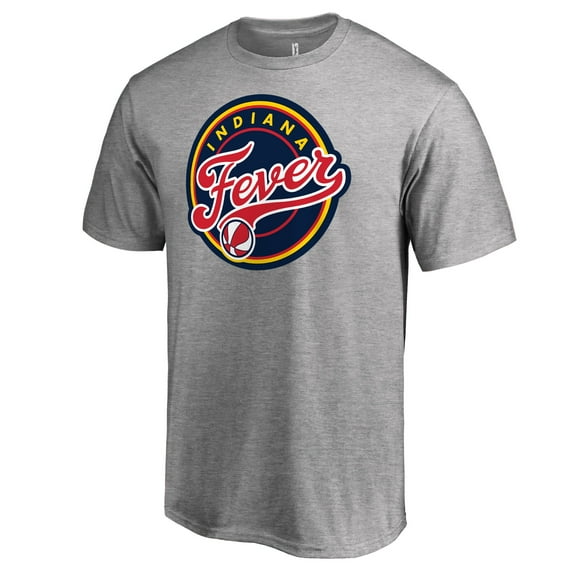 Men's Heathered Gray Indiana Fever Primary Logo T-Shirt