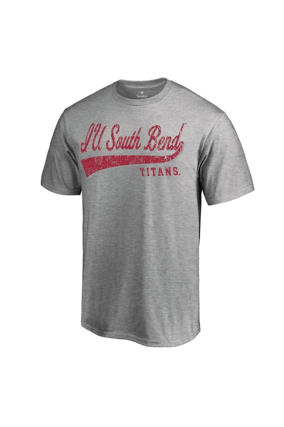 Men's Heathered Gray Indiana University South Bend Titans All-American Primary T-Shirt