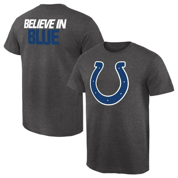 Men's Heathered Gray Indianapolis Colts Rally Logo T-Shirt