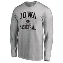 Men's Heathered Gray Iowa Hawkeyes In Bounds Long Sleeve T-Shirt