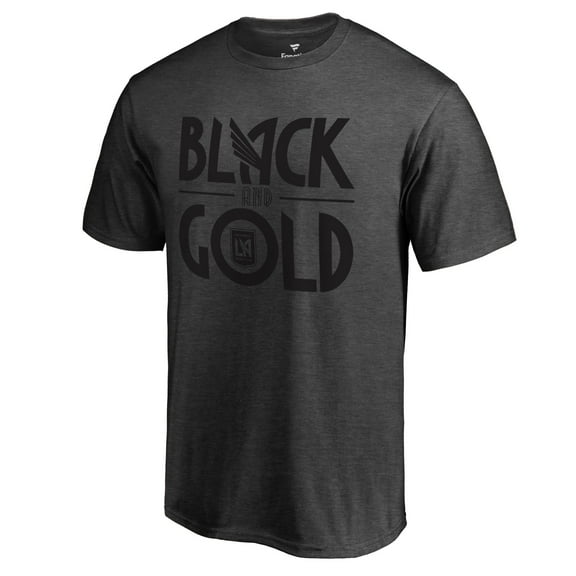 Men's Heathered Gray LAFC Hometown Collection Black & Gold T-Shirt